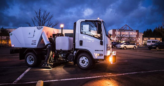 TECH Construction's street sweeper